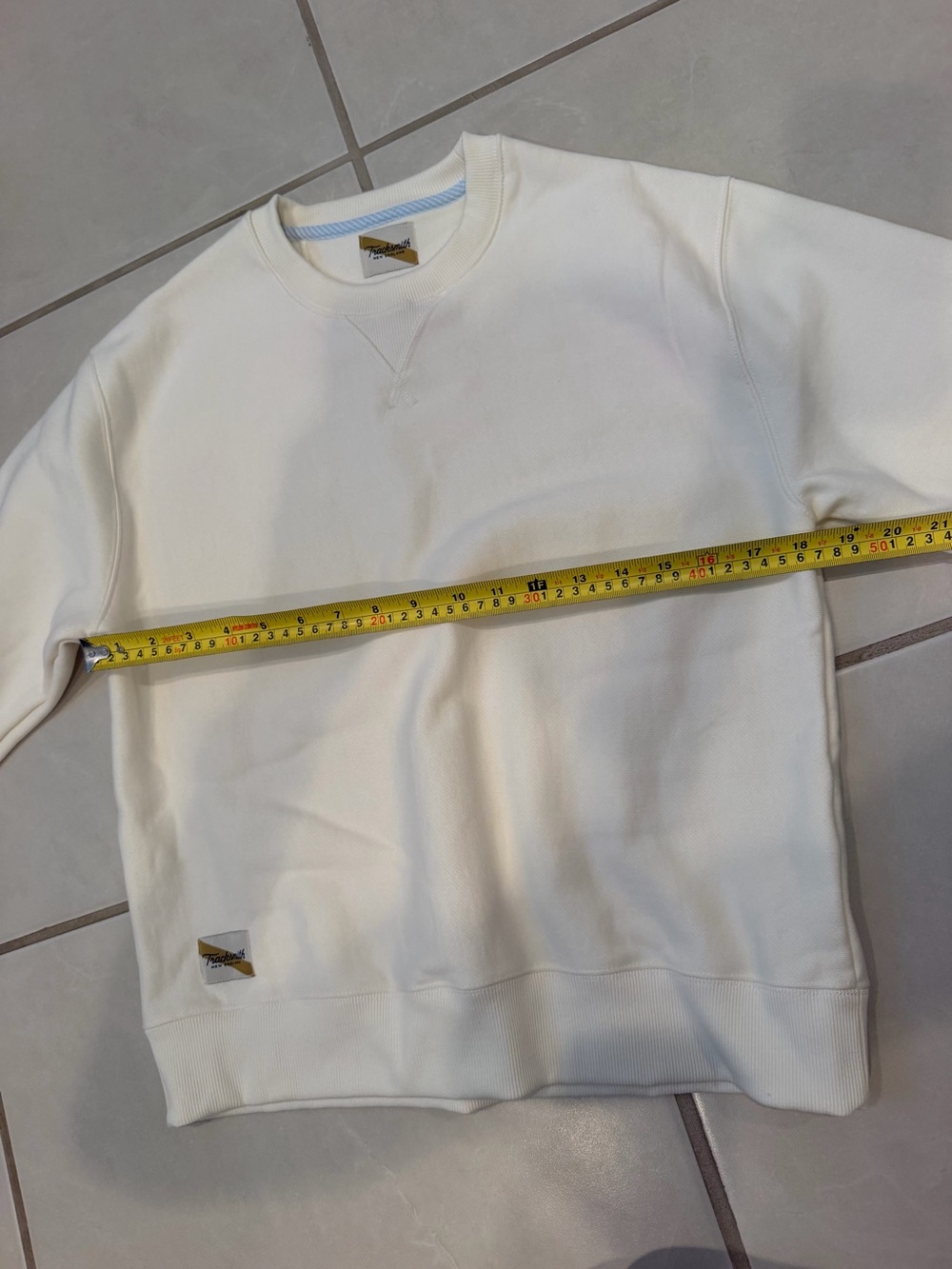Tracksmith Cream Crewneck Sweatshirt - Picture 8 of 9